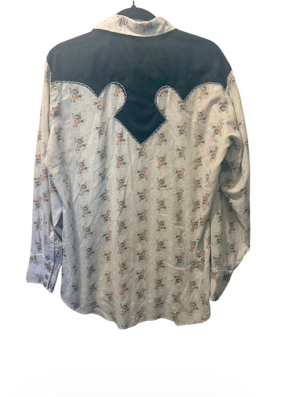 Vintage H BAR C California Ranchwear Floral Western Snap Shirt - Picture 5 of 6